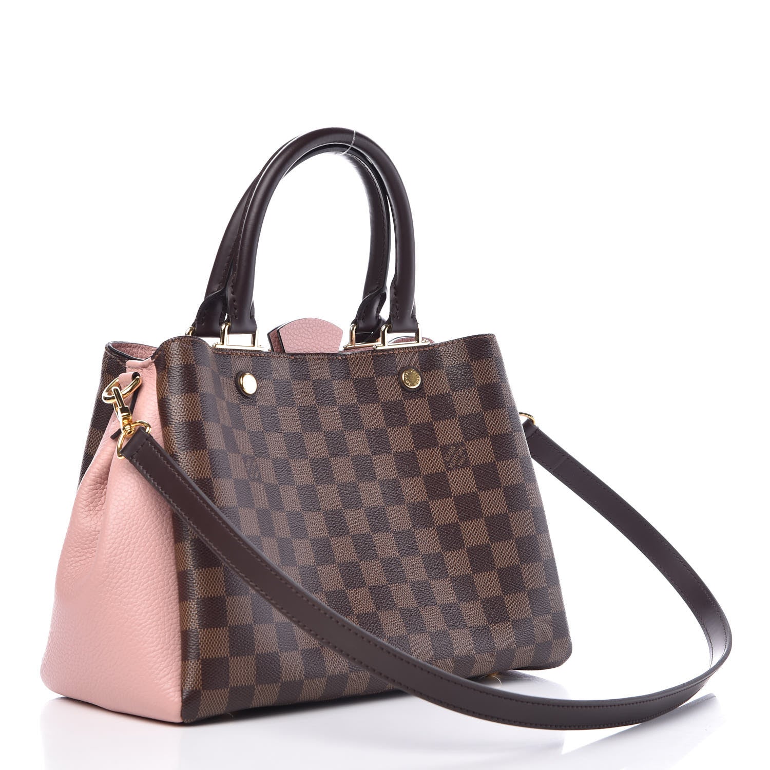 Louis Vuitton Damier Ebene Cuir Taurillon Brittany Magnolia 3 of 11