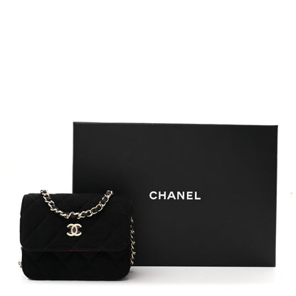 Chanel Jersey Quilted Micro Mini Flap Black 11 of 11