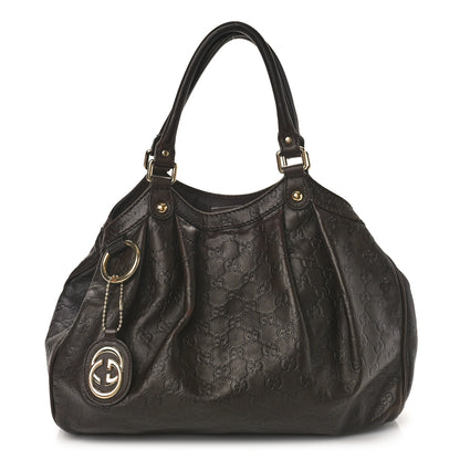 Gucci Guccissima Medium Sukey Tote Brown 1 of 12
