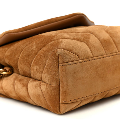 Saint Laurent Suede Toy Loulou Shoulder Bag Cinnamon 10 of 11
