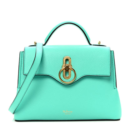 Mulberry Small Classic Grain Calfskin Mini Seaton Aqua Green 1 of 9