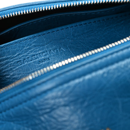 Balenciaga Agneau Arena Round Air Hobo Bleu De Prusse 8 of 9