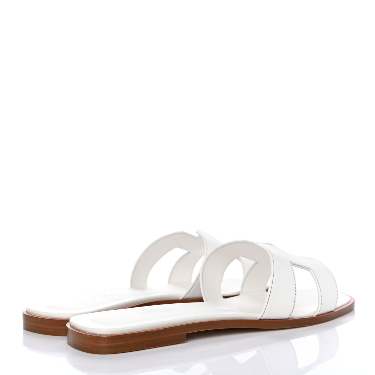 Box Calfskin Oran Sandals 39.5 White