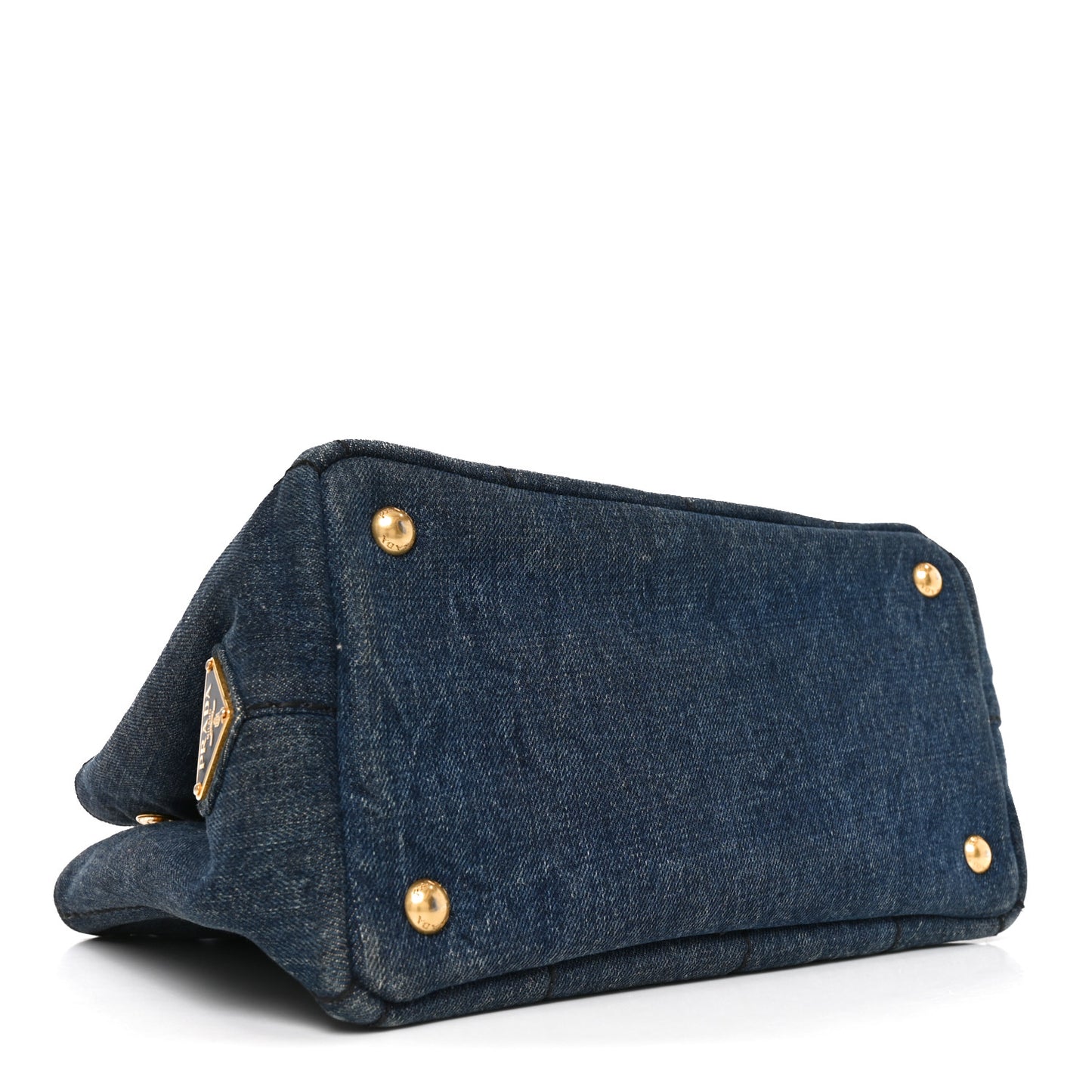 Denim Canapa Small Logo Tote Avio
