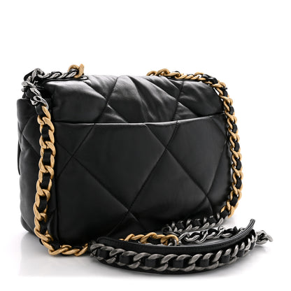 Chanel Lambskin Quilted Medium Chanel 19 Flap Black 3 of 11