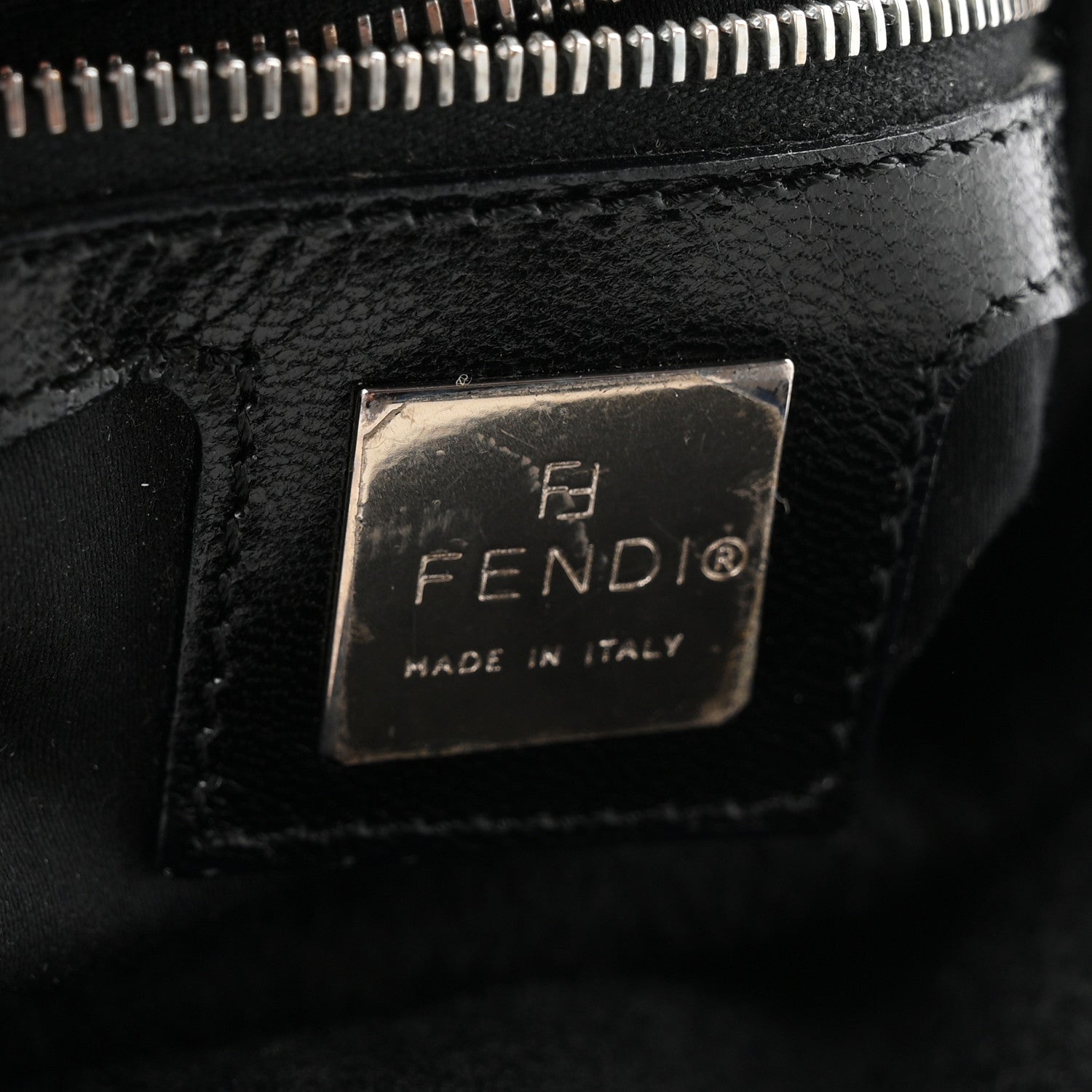 Fendi Wool Mama Baguette Black 6 of 9