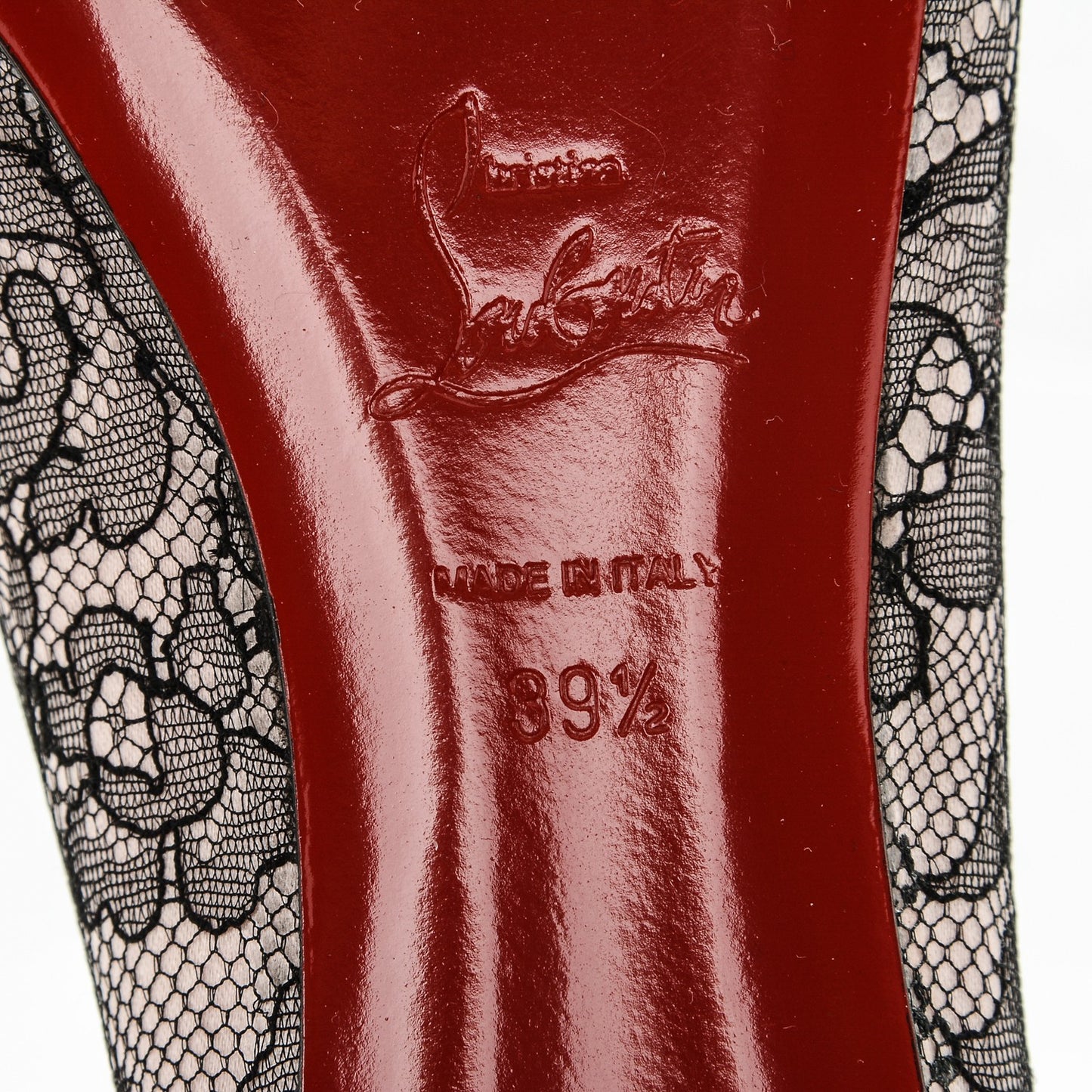 Satin Lace Boudoir Flats Chantilly 39.5