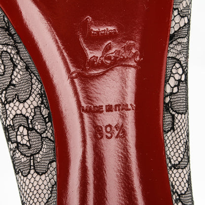 Christian Louboutin Satin Lace Boudoir Flats Chantilly 39.5 6 of 7