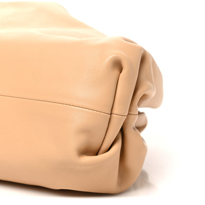 Bottega Veneta Smooth Butter Calf The Pouch Oversized Clutch Almond Almond 11 of 11