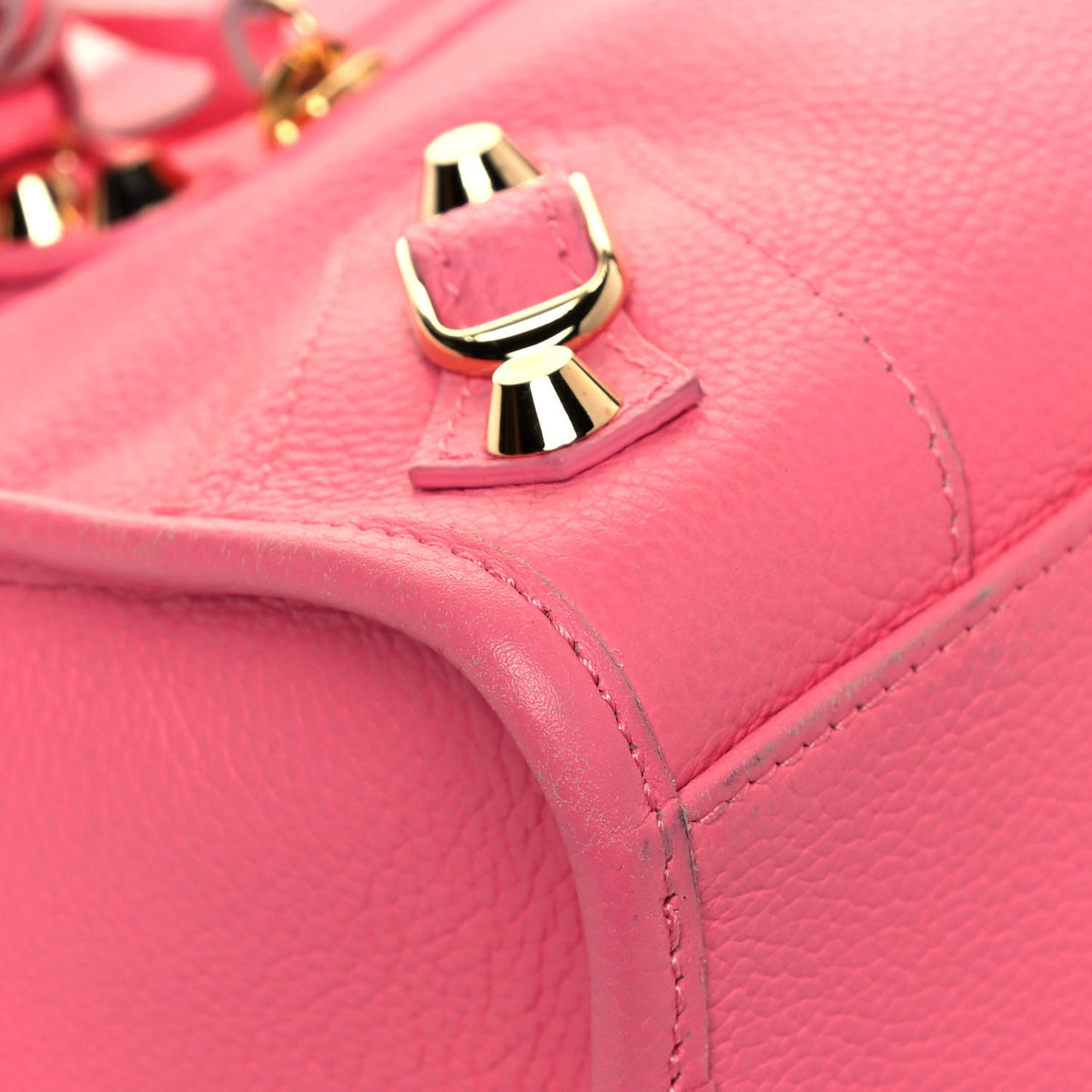 Veau Gravier Classic Gold Hardware S City Rose Dragee