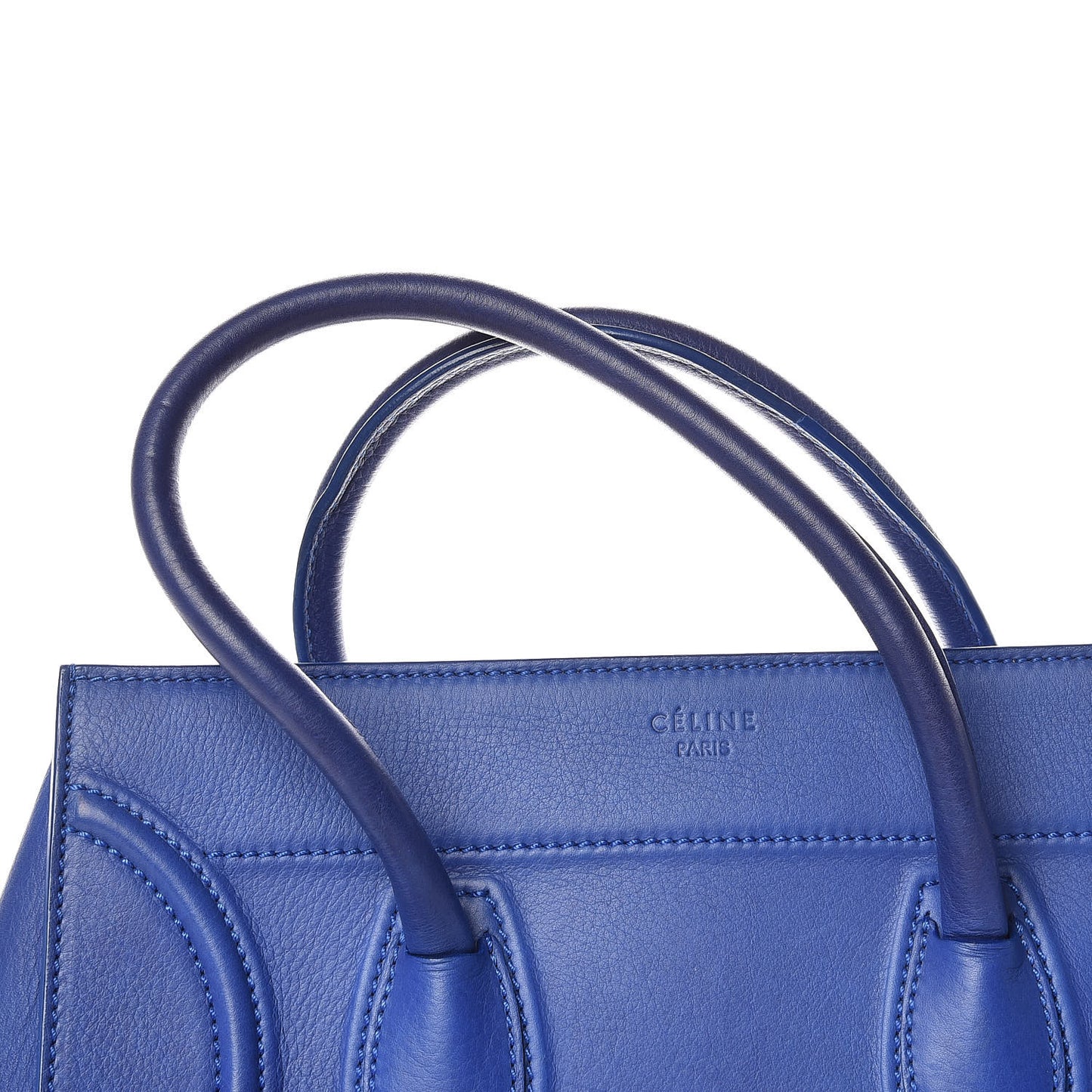Supple Calfskin Medium Phantom Luggage Indigo