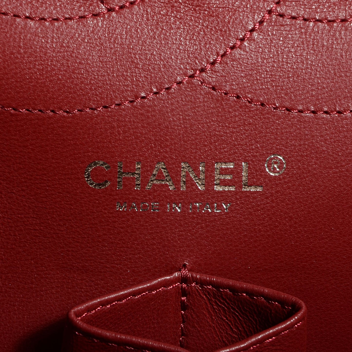 Aged Calfskin Quilted 2.55 Reissue 227 Flap Red