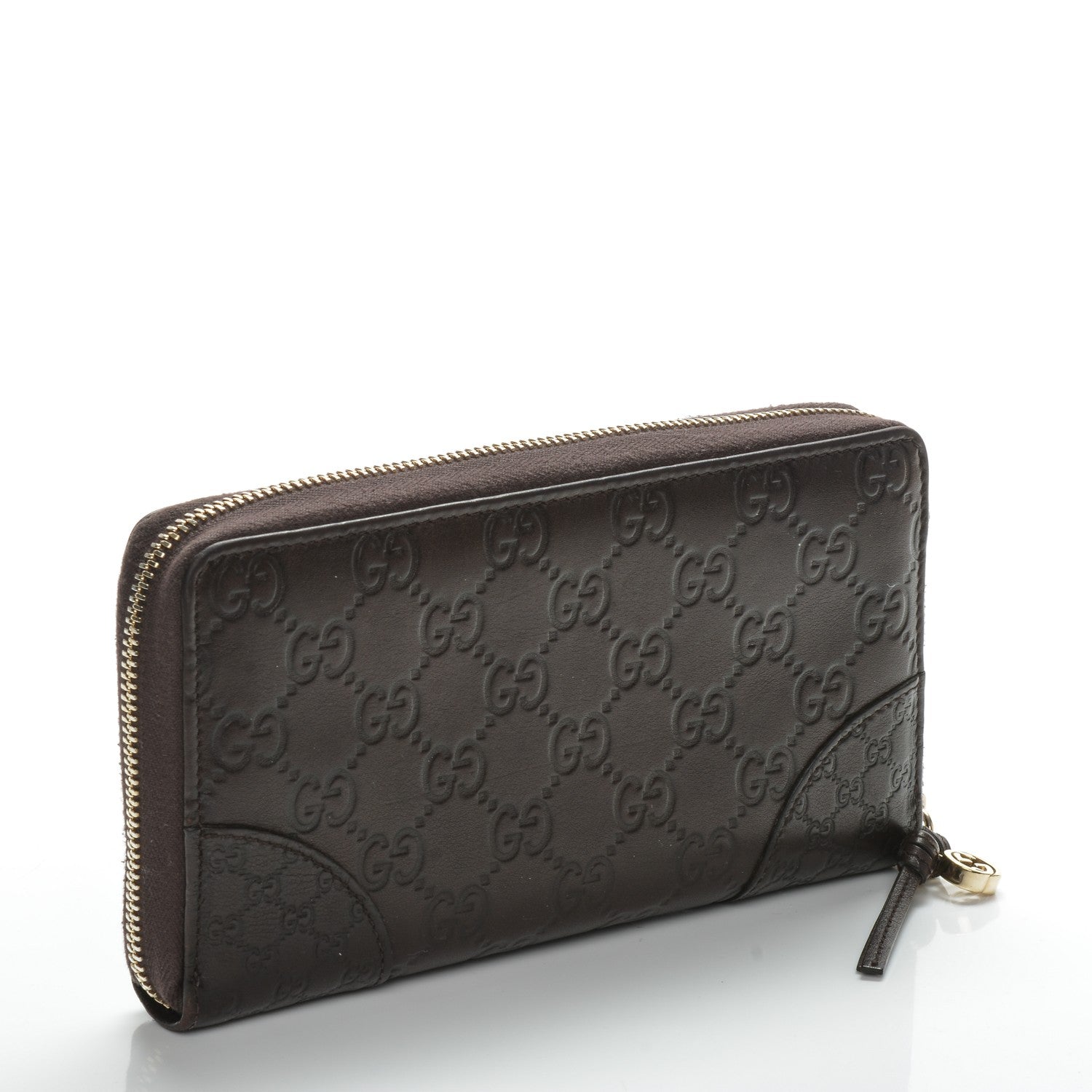 Gucci Guccissima Signature Microguccissima Bree Zip Around Wallet Chocolate 3 of 7