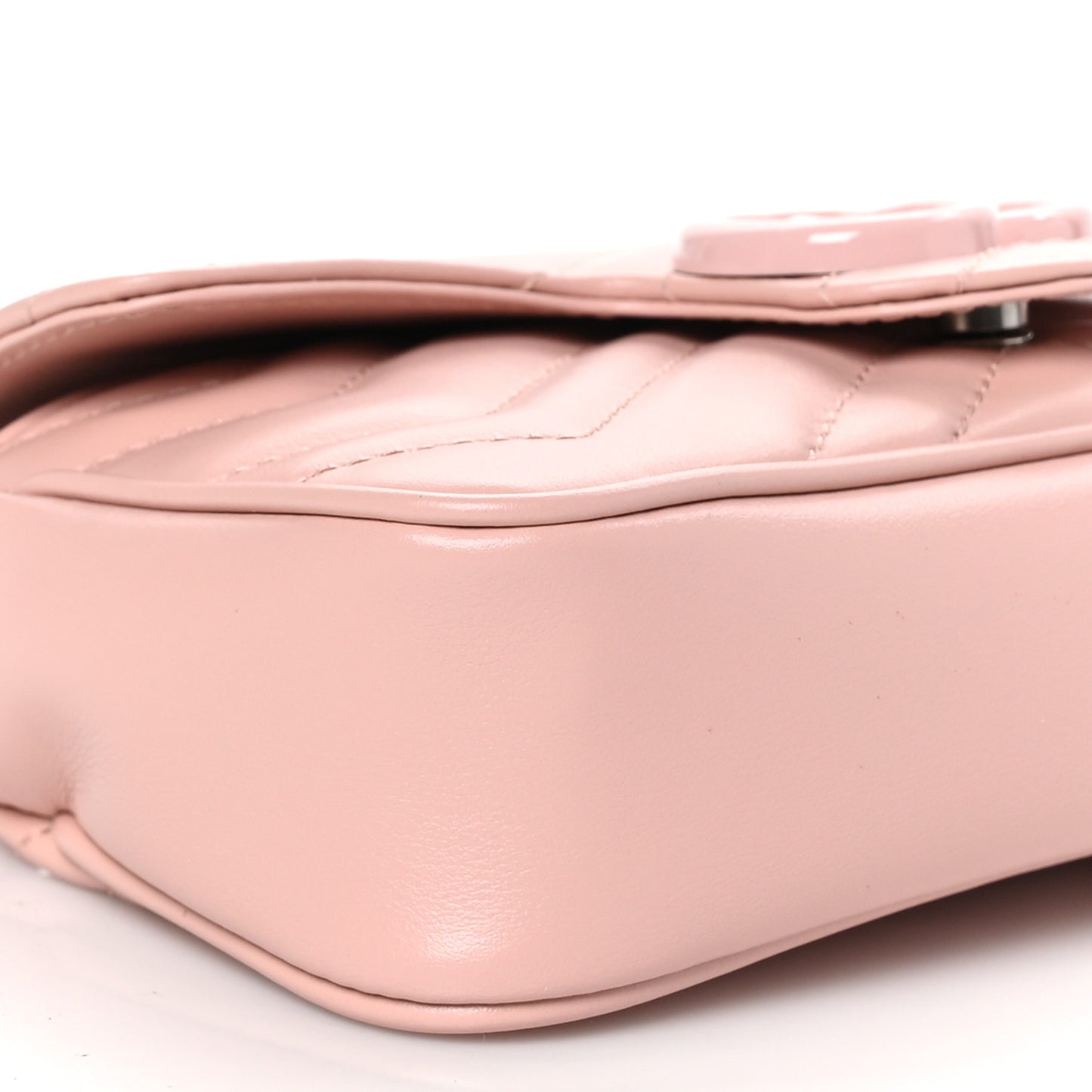 Calfskin Matelasse Monochrome GG Marmont Chain Belt Bag Perfect Pink