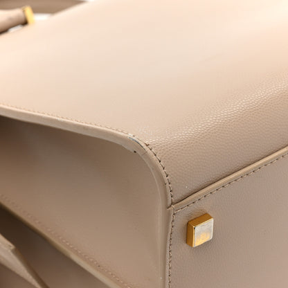 Saint Laurent Grain De Poudre Medium Uptown Tote Dark Latte 15 of 16
