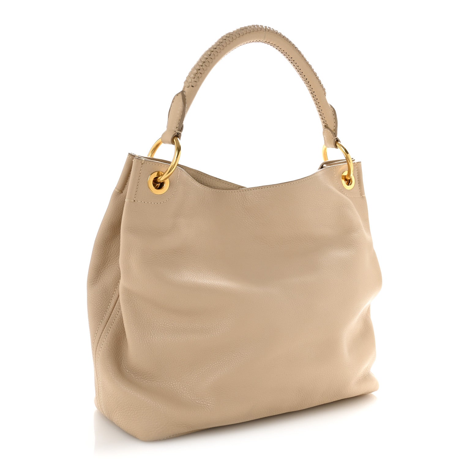 Prada Vitello Daino Hobo Sabbia 3 of 11