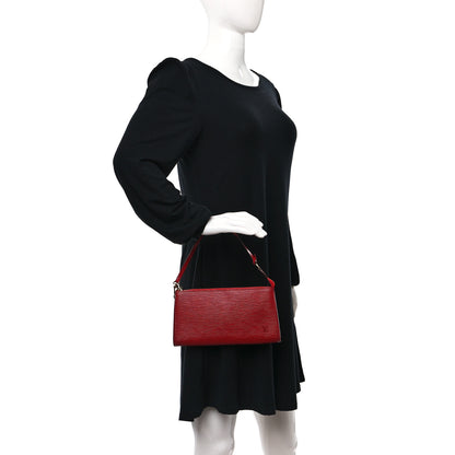 Louis Vuitton Epi Pochette Accessories 24 Castillan Red 3 of 8