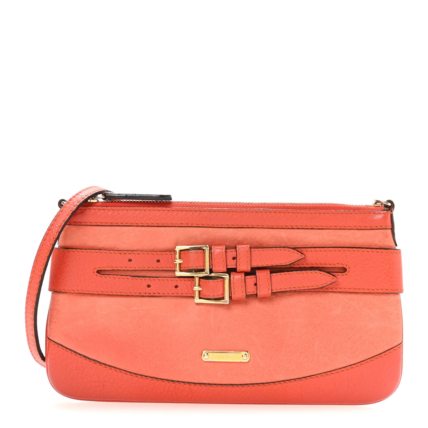 Burberry Bridle Calfskin Peyton Crossbody Orange 1 of 9
