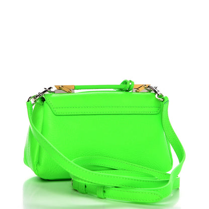 Balenciaga Grained Calfskin Le Dix Nano Soft Cartable Vert Fluo 3 of 7