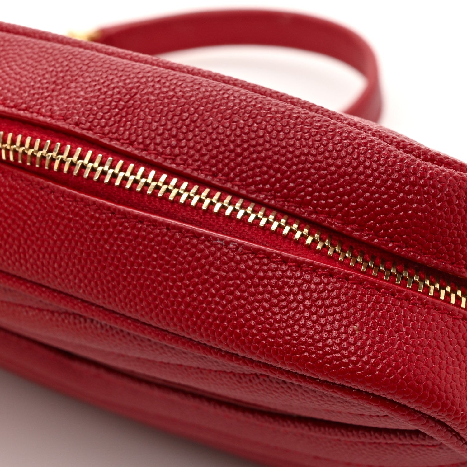 Saint Laurent Grain De Poudre Matelasse Monogram Mini Lou Camera Bag Eros Red 15 of 15