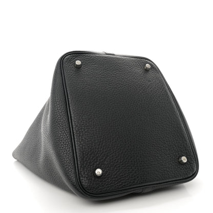 Hermes Taurillon Clemence Picotin Lock 22 MM Black 4 of 10