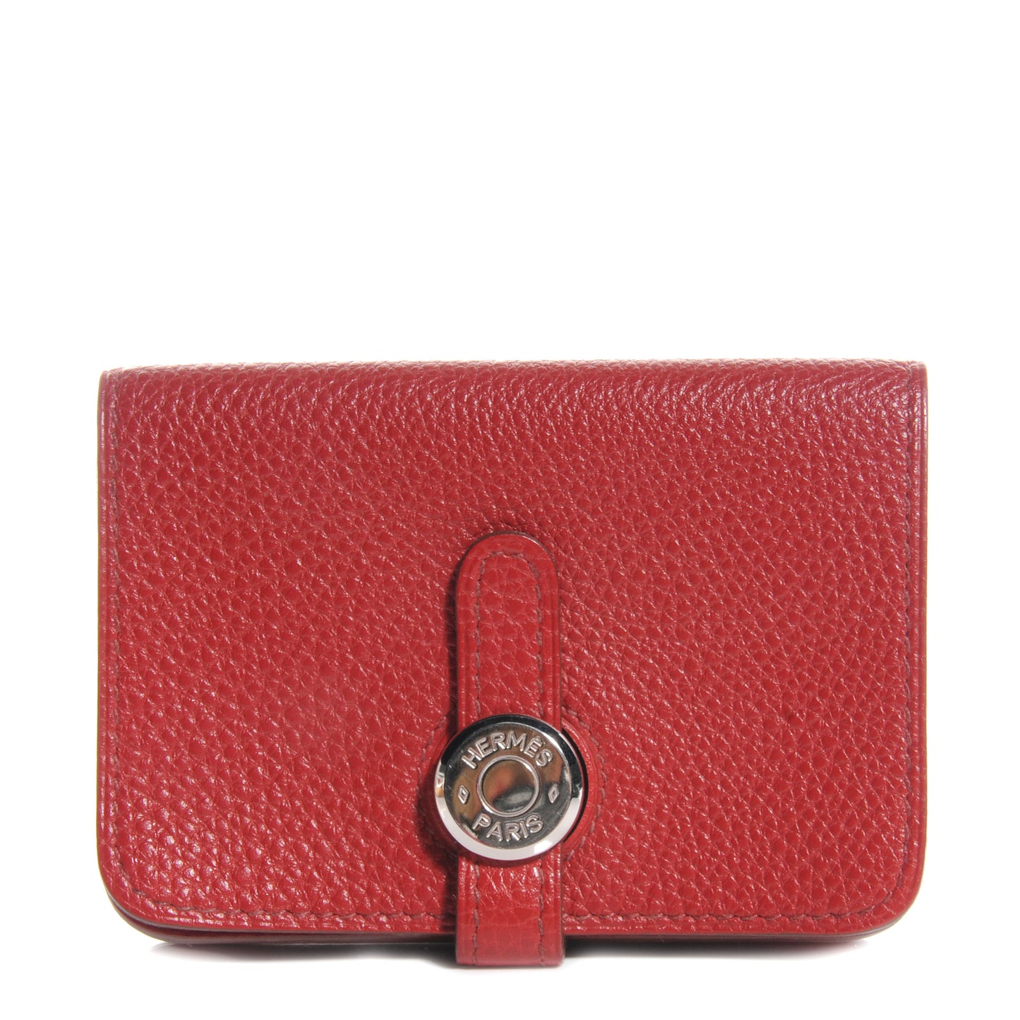 Togo Dogon Card Case Rouge Garance