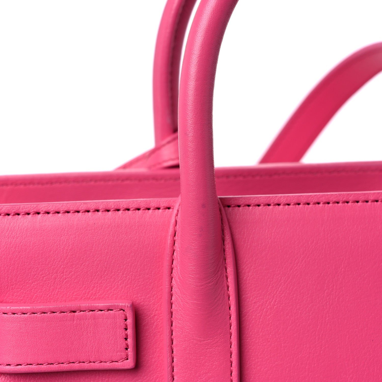 Saint Laurent Calfskin Nano Sac De Jour Lipstick Fuchsia 12 of 15