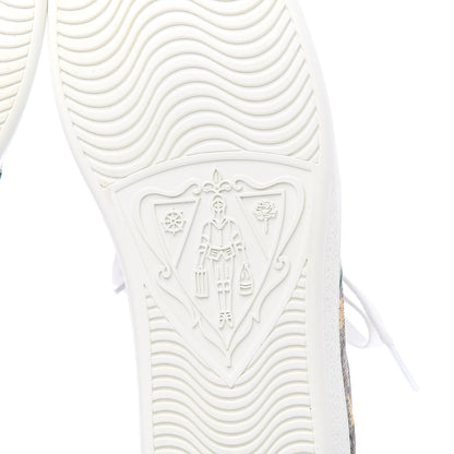 Gucci GG Supreme Monogram Bees Ayers Web Womens Ace Sneakers 37.5 Beige Oro Green Red 6 of 10