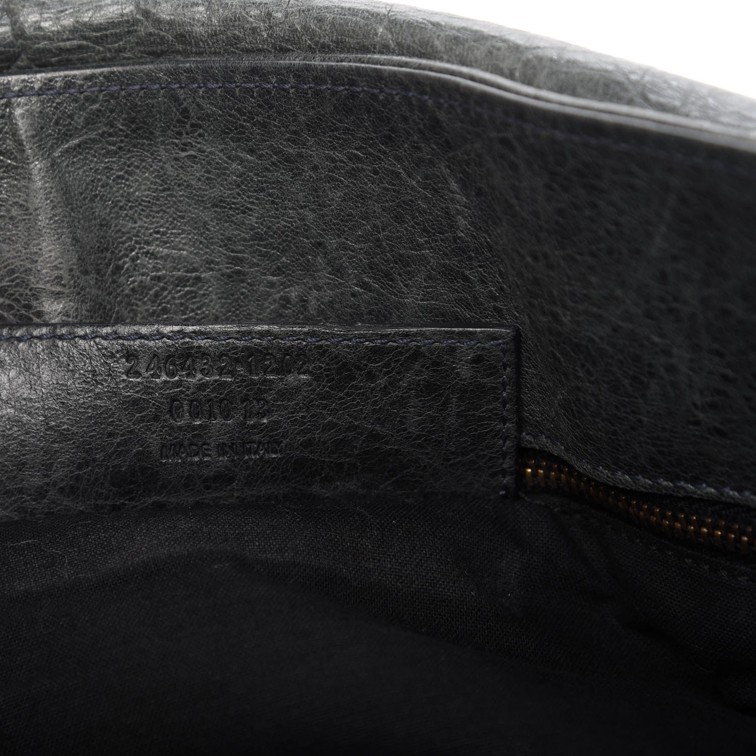 Balenciaga Agneau Classic Hardware Folk Messenger Anthracite 9 of 9