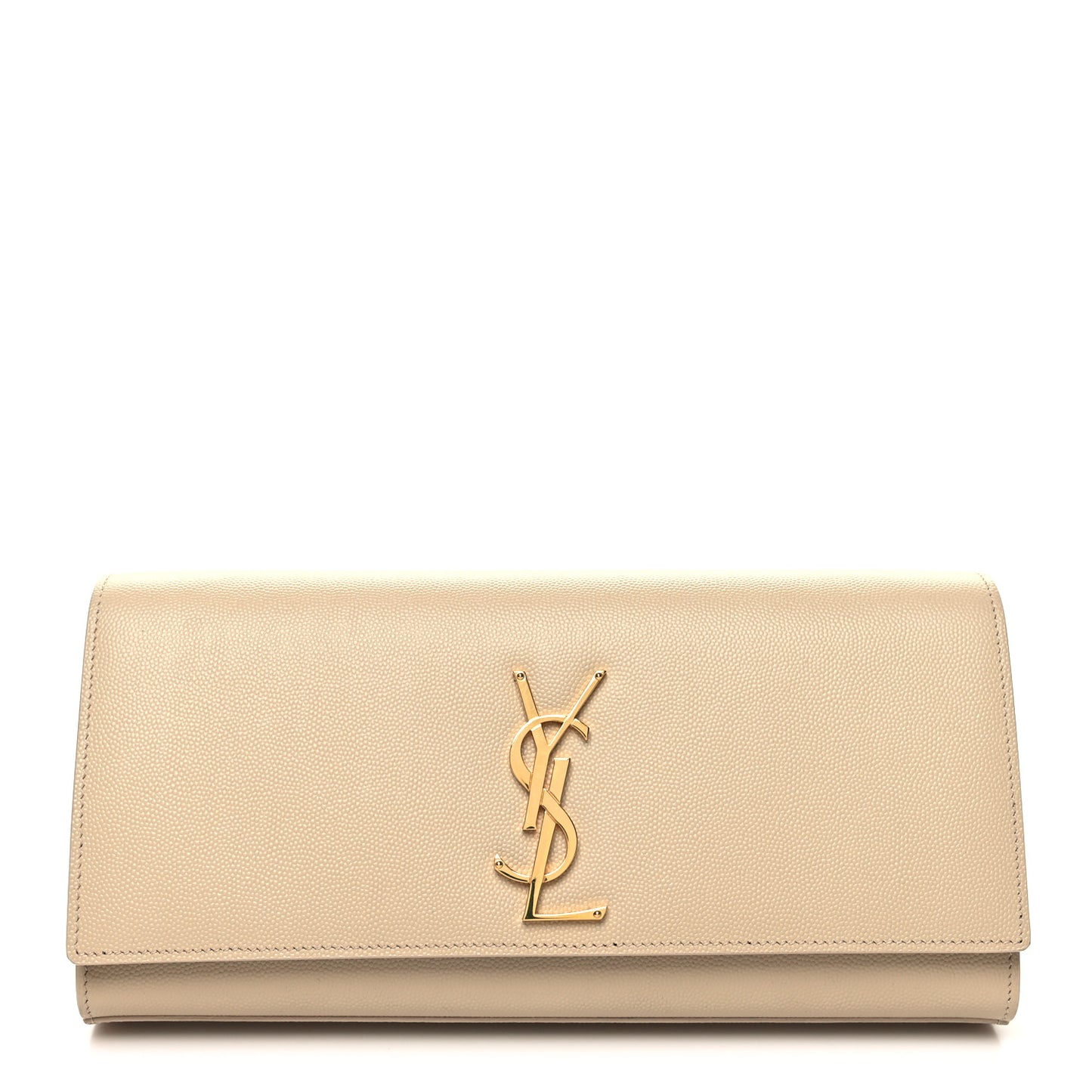 Grain De Poudre Classic Monogram Cassandre Clutch Nude