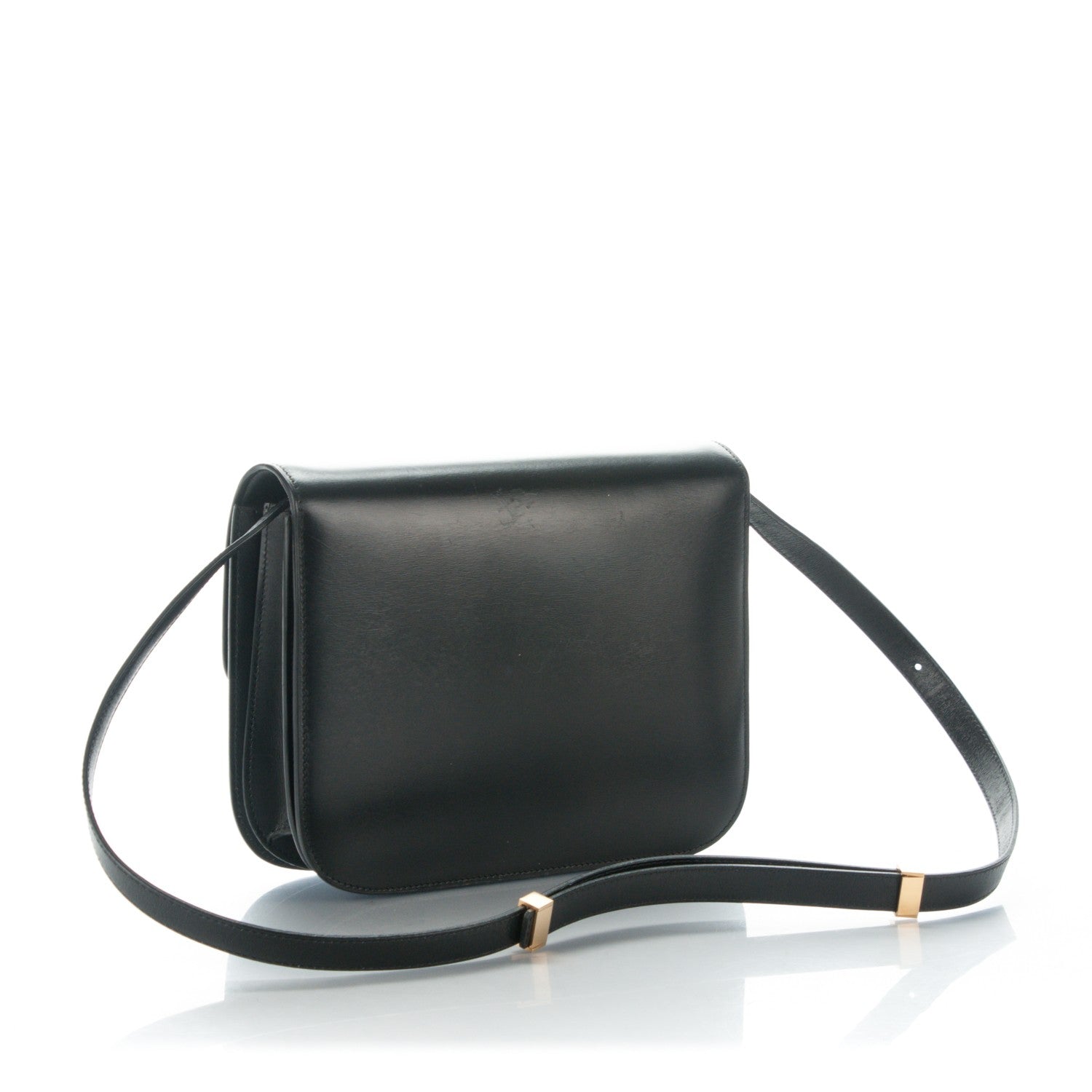 Celine Box Calfskin Medium Classic Box Flap Bag Black 3 of 7
