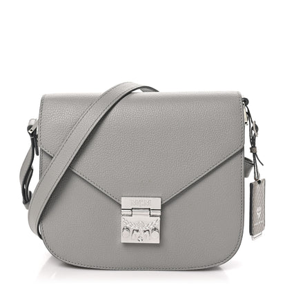 MCM Grained Calfskin Patricia Park Avenue Crossbody Bag Arch Grey 1 of 11