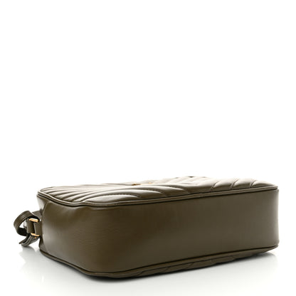 Saint Laurent Calfskin Matelasse Monogram Lou Camera Bag Military Olive 4 of 15