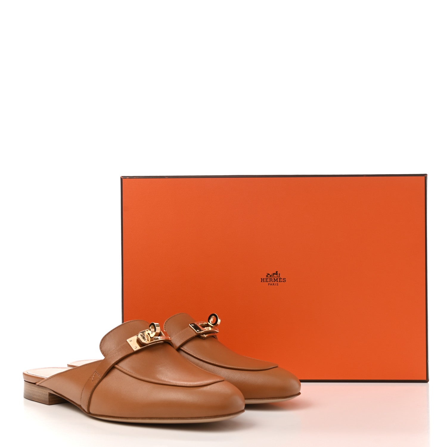 Hermes Cotton Canvas Calfskin Oz Mules 36 Naturel Beige Dore 9 of 9