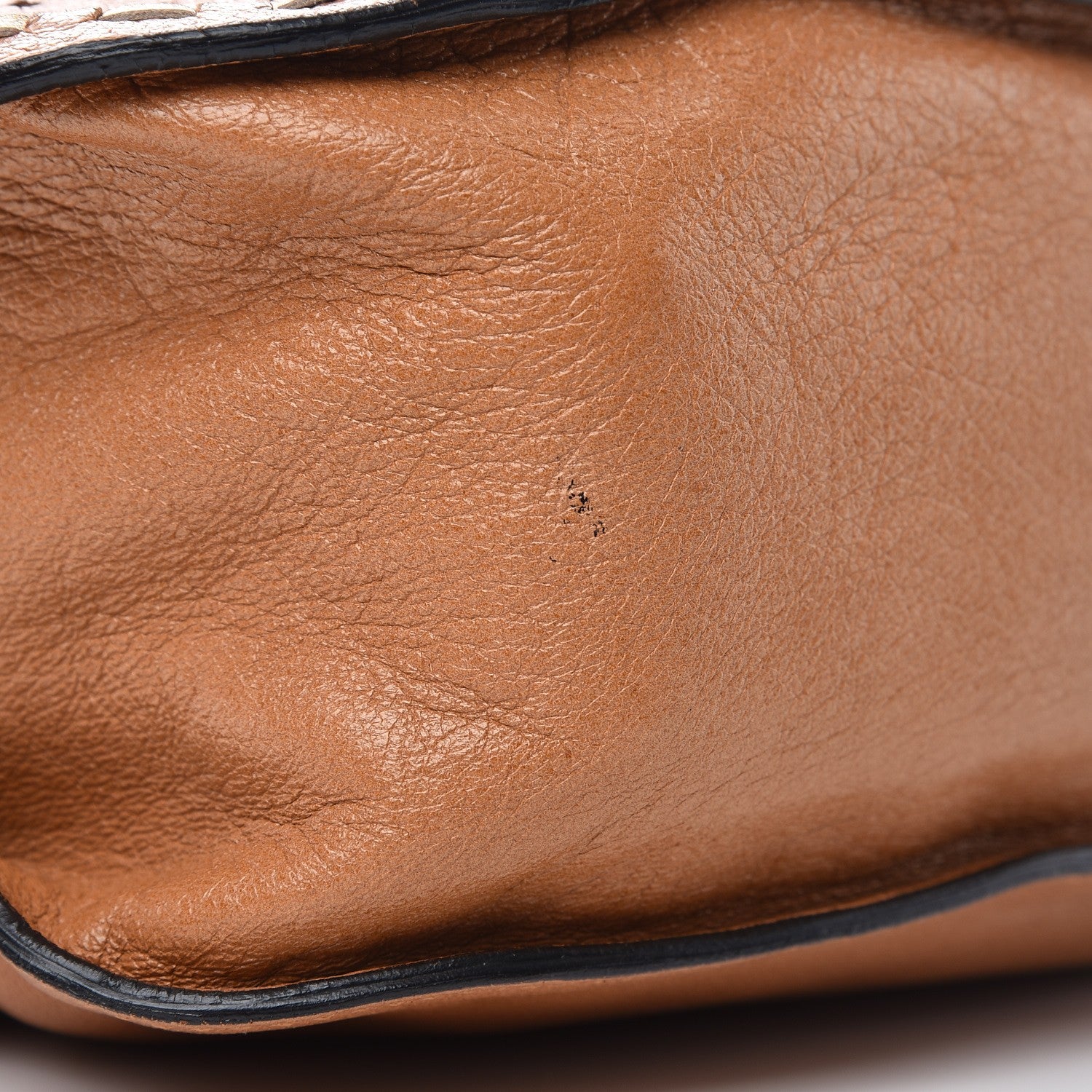 Chloe Calfskin Embroidered Medium Marcie Satchel Tan 10 of 12