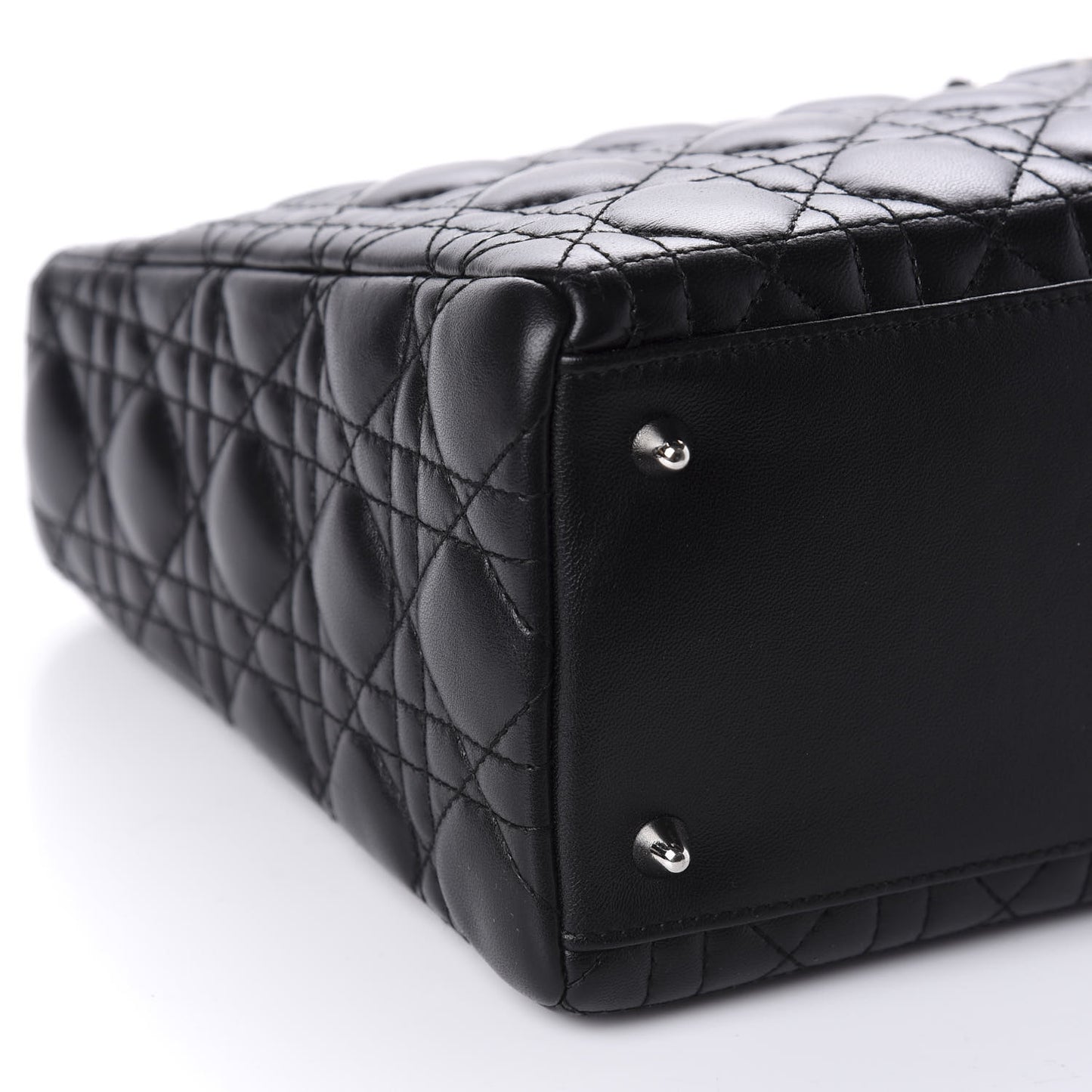 Lambskin Cannage Medium Lady Dior Black