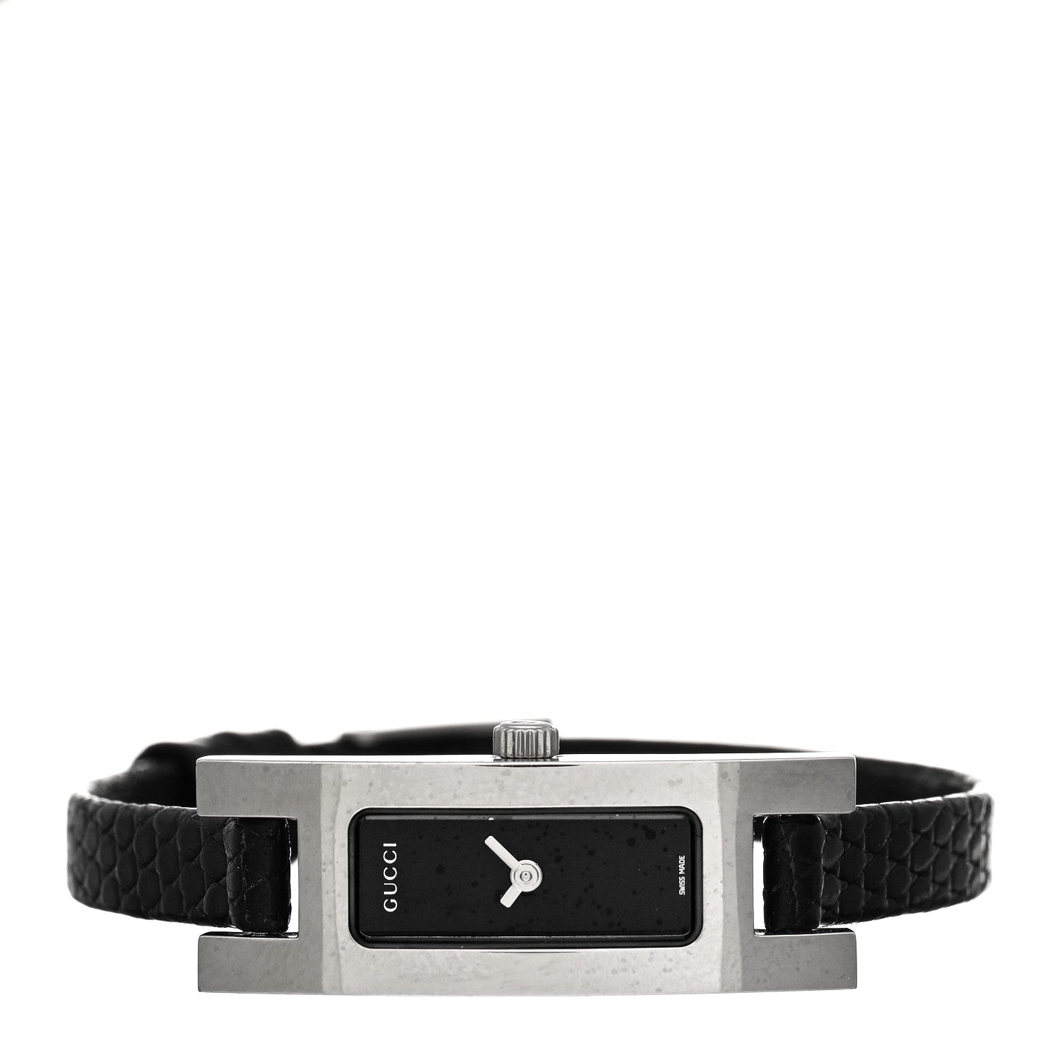 Gucci Stainless Steel Lizard 12mm 3900L Quartz Watch Black 2 of 5
