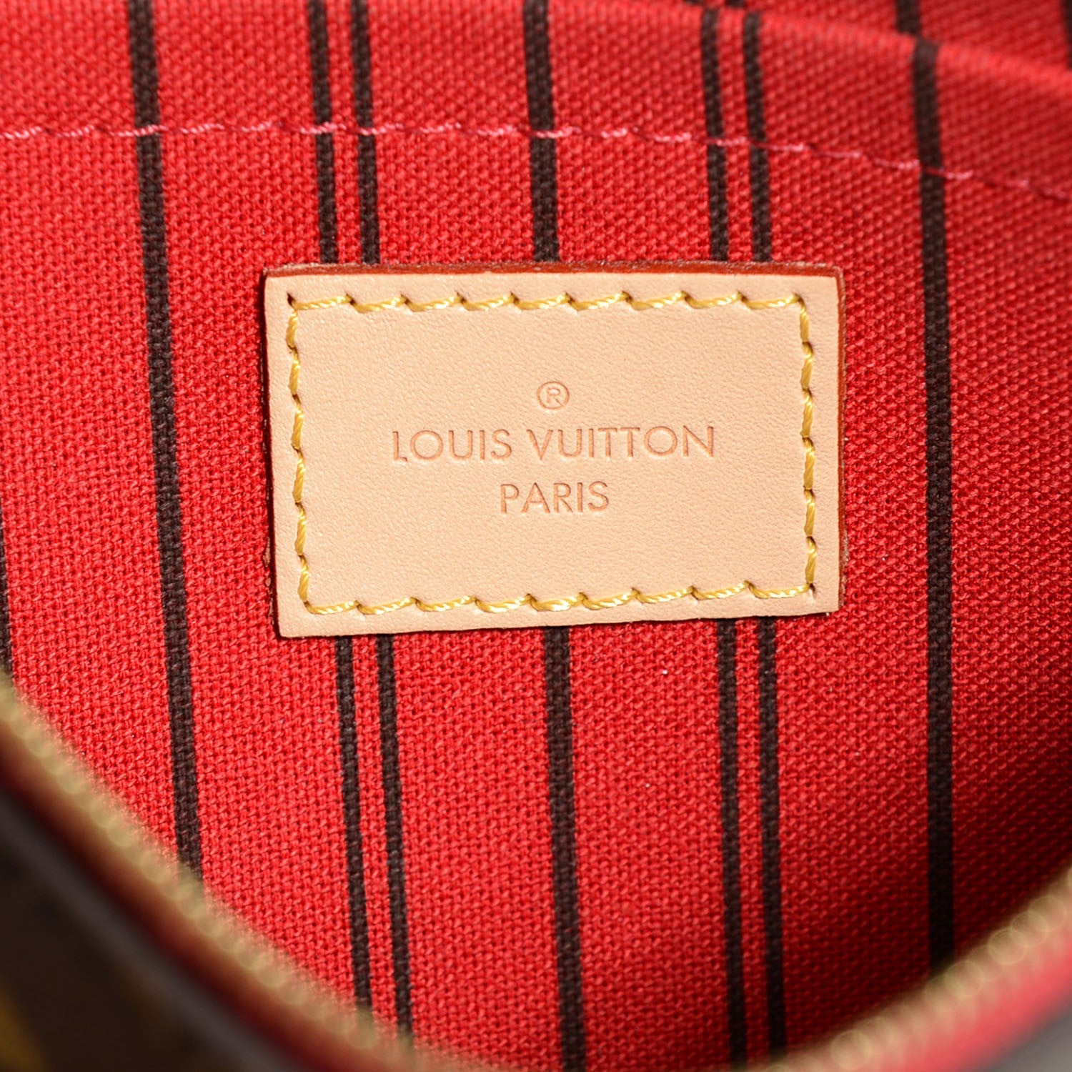 Louis Vuitton Monogram Neverfull MM GM Pochette Cherry 6 of 8