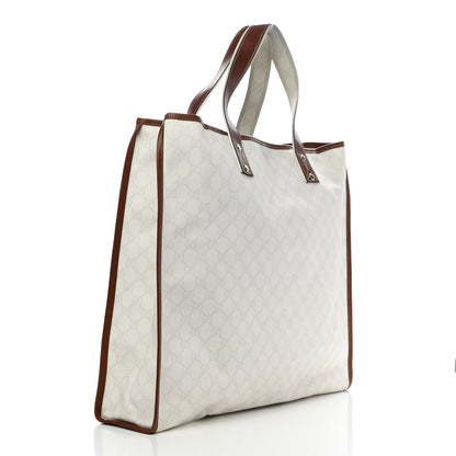 Gucci GG Plus Monogram Large Signature Web Loop Tote White 3 of 10