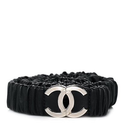 Chanel Lambskin CC Belt 80 32 Black 1 of 5