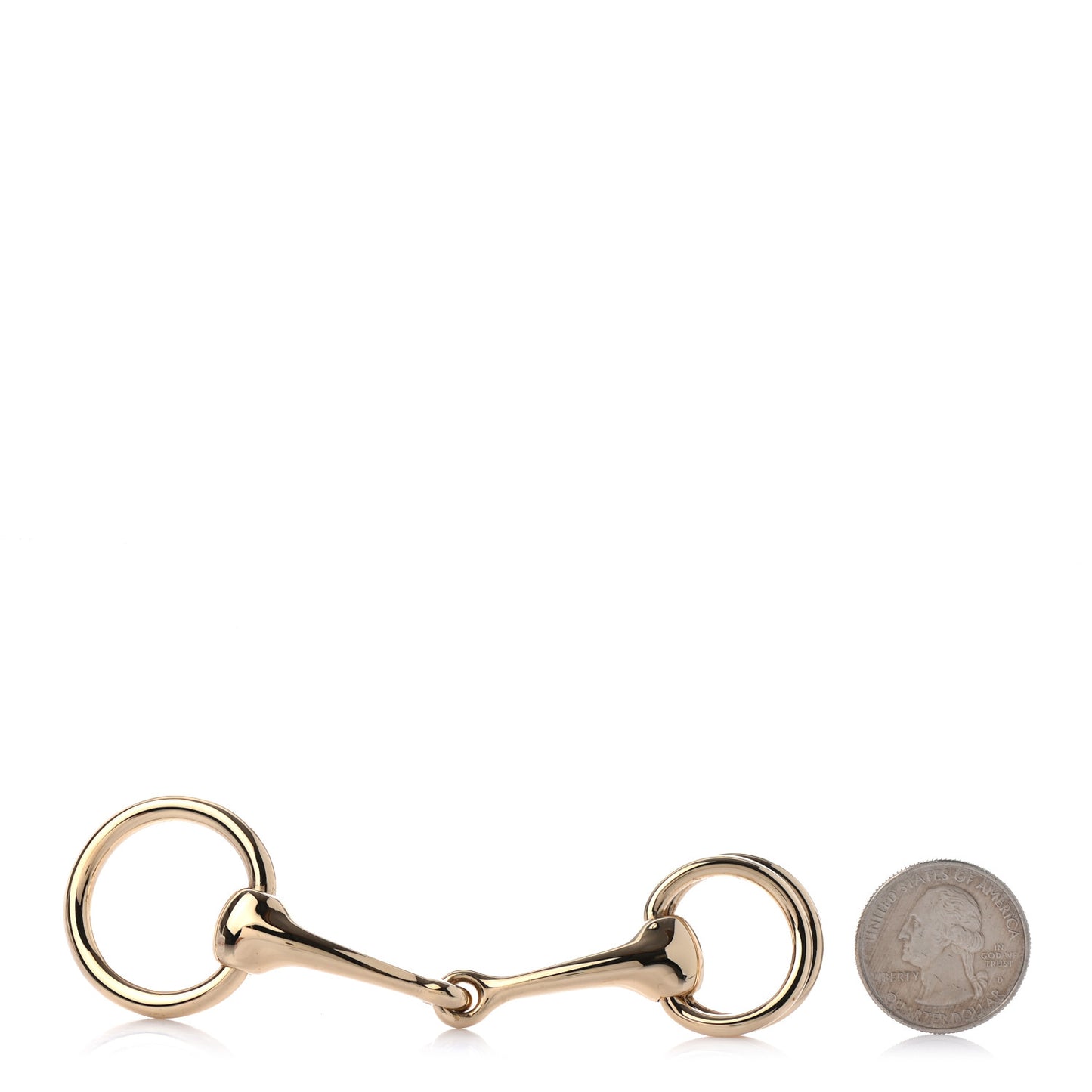 Permabrass Mors Scarf Ring Gold