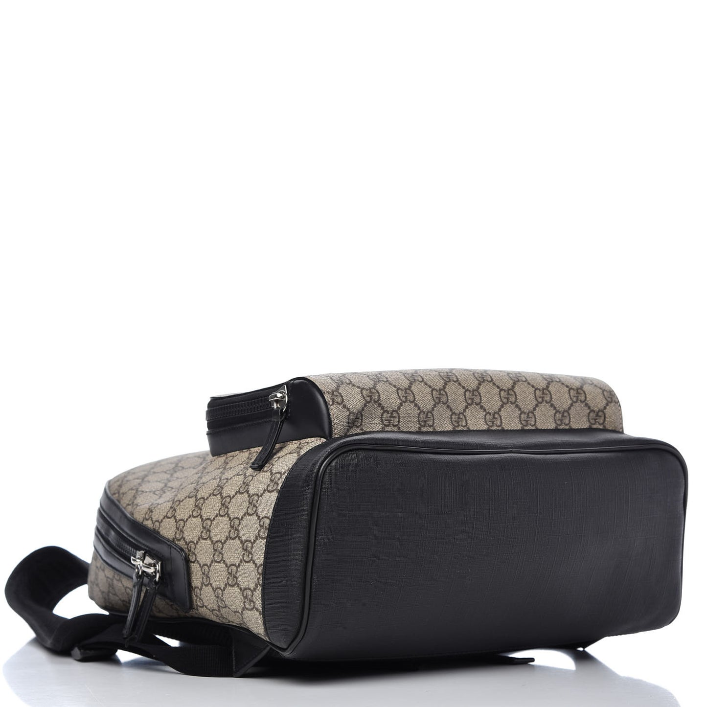 GG Supreme Monogram Medium Backpack Black