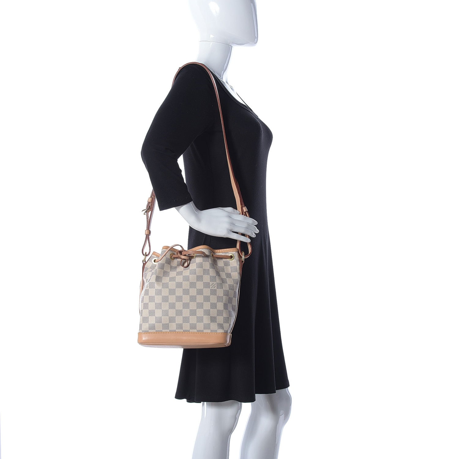 Louis Vuitton Damier Azur Noe BB 2 of 8