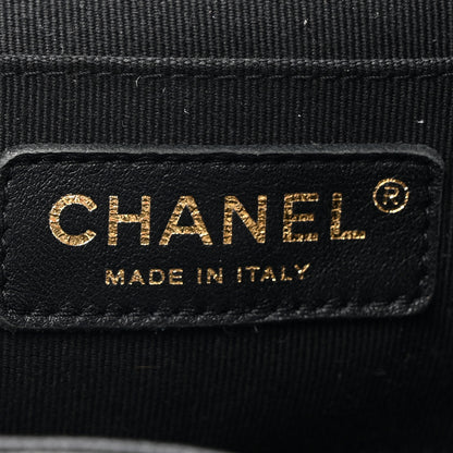 Chanel Lambskin Quilted Small Duma Drawstring Backpack Black 6 of 13