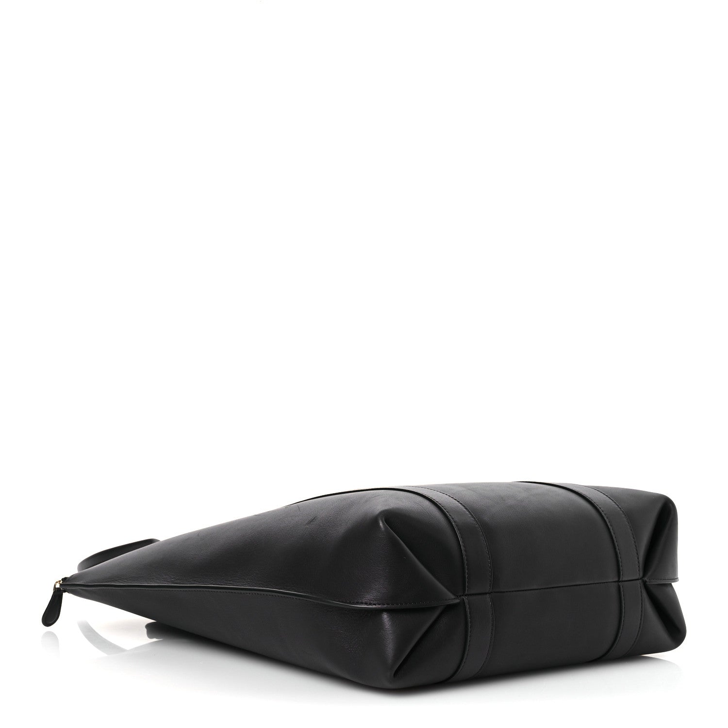 The Row Polished Saddle Calfskin Dante Tote Black 4 of 14