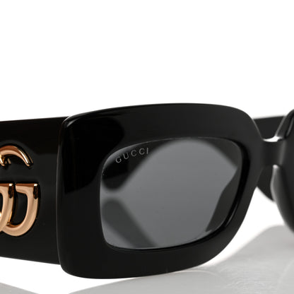 Gucci Acetate Rectangular Sunglasses GG0811S Black 8 of 9