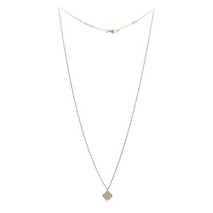 Van Cleef & Arpels 18K Yellow Gold Mother of Pearl Sweet Alhambra Pendant Necklace 3 of 5