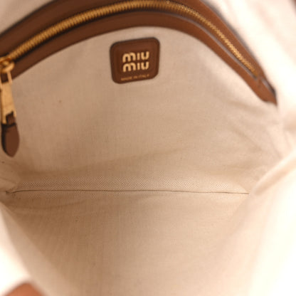 Miu Miu Nappa Patchwork Ivy Bag Cognac 4 of 8