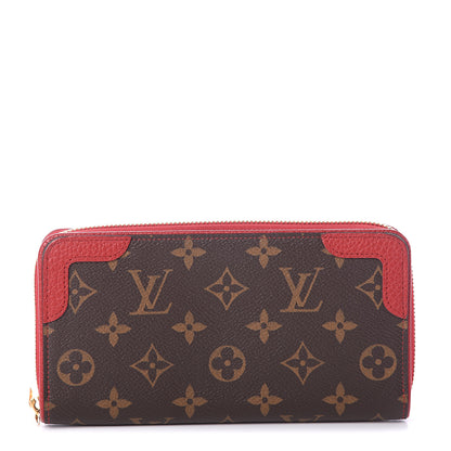 Louis Vuitton Monogram Retiro Zippy Wallet Cherry 1 of 5