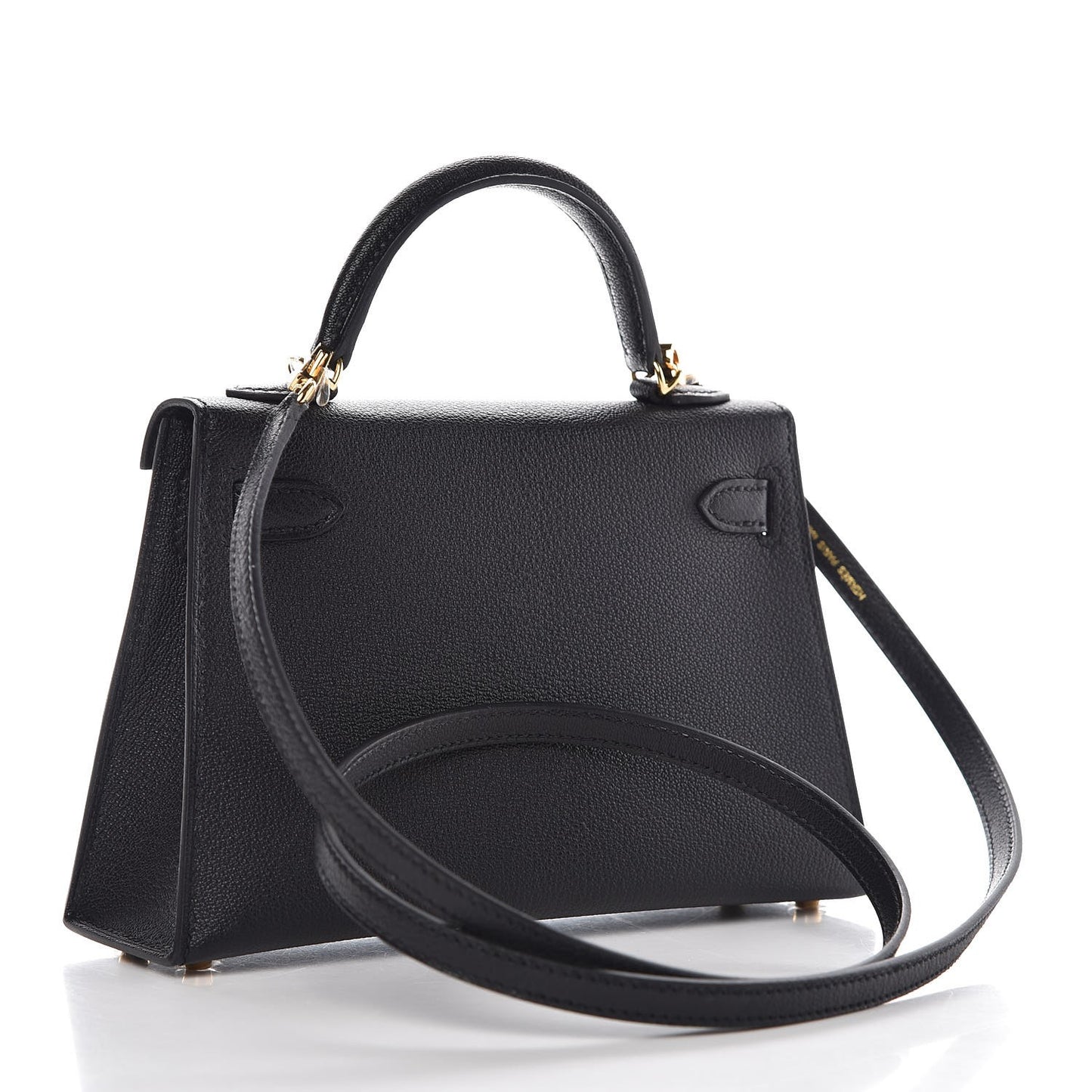 Chevre Chandra Mini Kelly Sellier 20 Black
